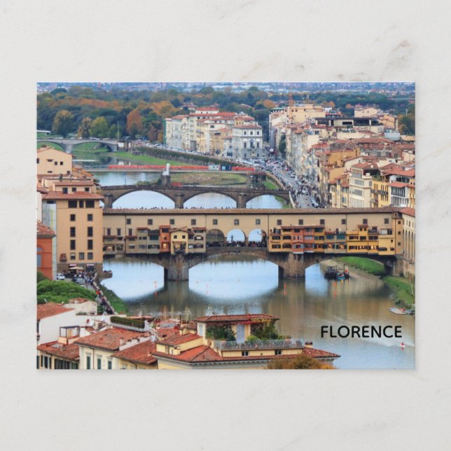 Carte Postale Florence Italie Pont Vecchio Travel (Devant)