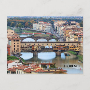 Carte Postale Florence Italie Ponte Vecchio Pont Voyage