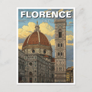 Carte Postale Florence Italie Skyline Travel