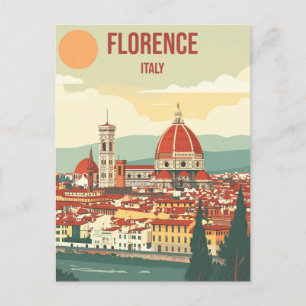 Carte Postale Florence Italie Vintage