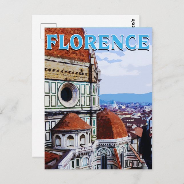 Carte Postale Florence : Un voyage à travers l'art, l'histoire e (Devant / Derrière)