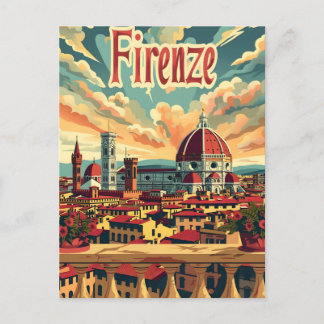 Carte Postale Florence Vintage
