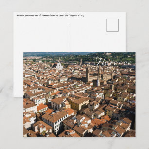 Carte Postale Florence vue du haut du Campanile - Italie