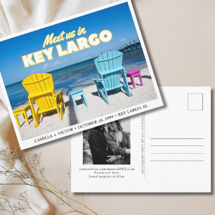 Carte Postale Florida Key Largo Wedding Enregistrer la date Cart