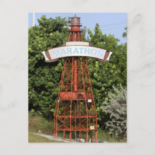 Carte Postale Florida Keys : Bienvenue sur le panneau Marathon l