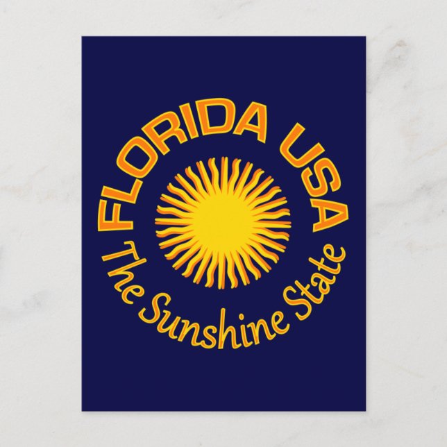 Carte postale Florida USA - personnaliser (Devant)