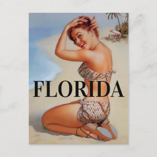 Carte Postale Florida VINTAGE VOYAGE NIP UP GIRL