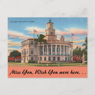 Carte Postale Floride, Coral Gables, Cour de justice