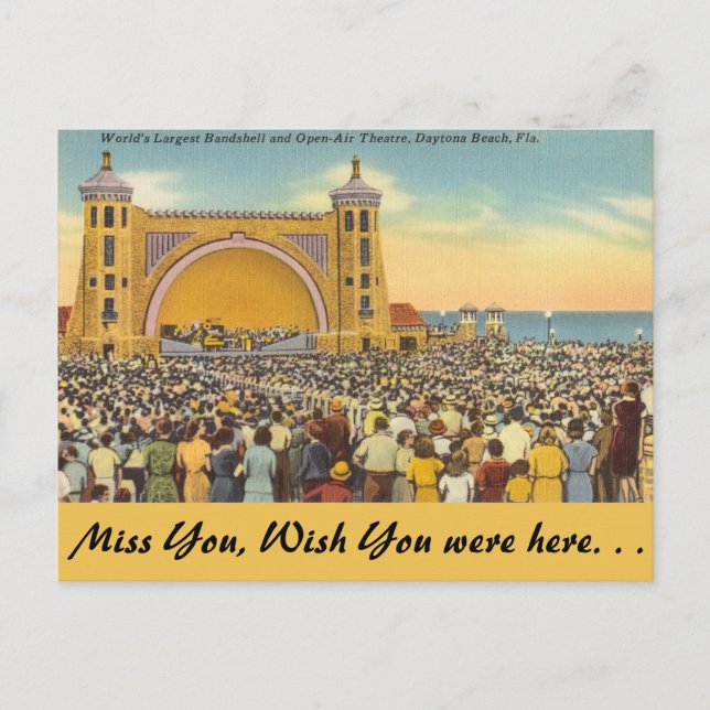 Carte Postale Floride, Daytona Beach (Devant)