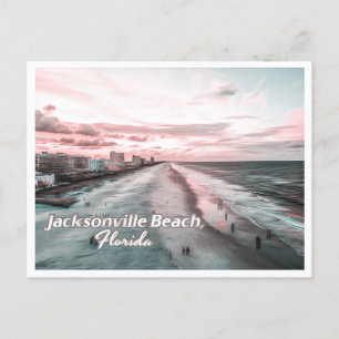 CARTE POSTALE FLORIDE DE LA PLAGE DE JACKSONVILLE