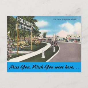 Carte Postale Floride, Hollywood, Le Cercle