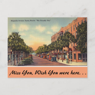 Carte Postale Floride, Magnolia Ave. Eustis
