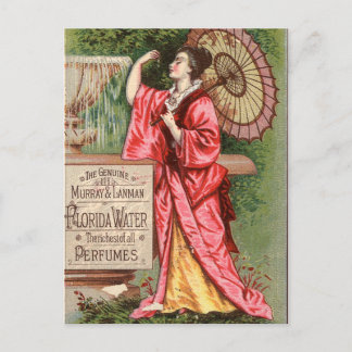 Carte Postale Floride Parfum d'eau 1881 Annonce