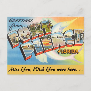 Carte Postale Floride, salutations de Fort Pierce