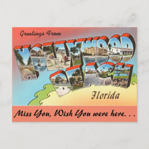 Carte Postale Floride, salutations de Hollywood Beach