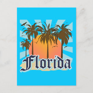 Carte Postale Floride The Sunshine State USA