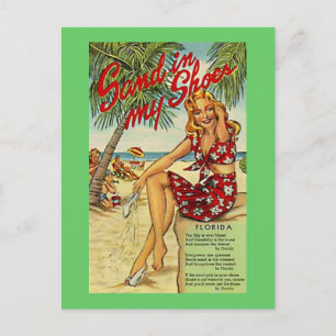 Carte Postale Floride vintage, États-Unis -