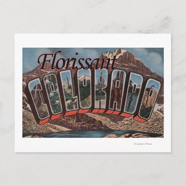 Carte Postale Florissant, Colorado - Scènes de grandes lettres (Devant)