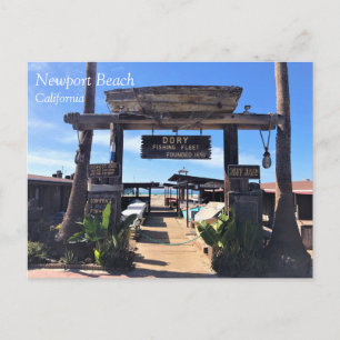 Carte Postale Flotte de pêche de Dory, Newport Beach, Californie