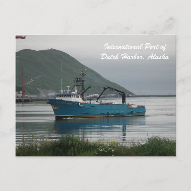 Carte Postale Flotte de pêche du crabe de mer du Pacifique Sun B (Devant)