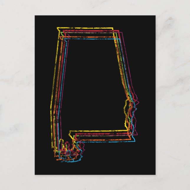 Carte Postale flou de fierté de l'alabama (Devant)