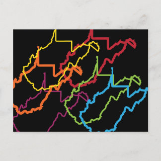 Carte Postale flou de fierté de virginie occidentale