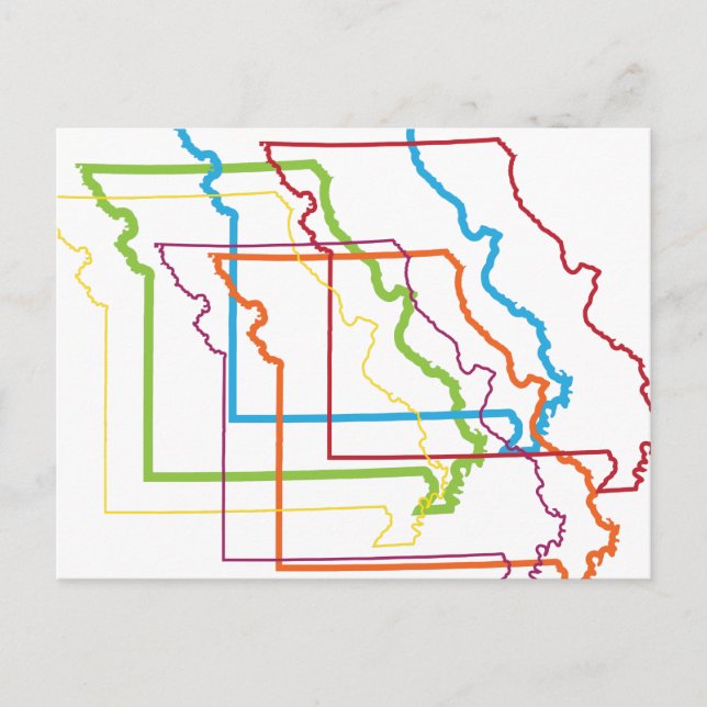Carte Postale flou de fierté missouri (Devant)