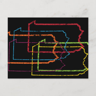 Carte Postale flou de fierté pennsylvanie