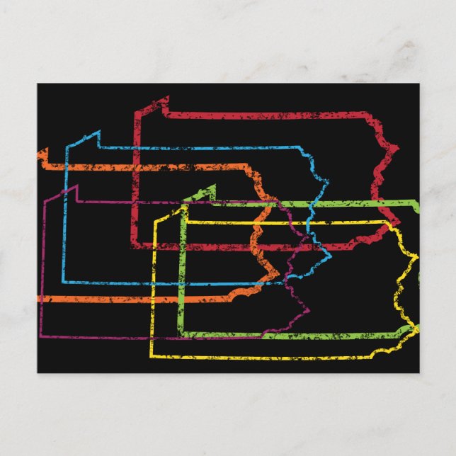 Carte Postale flou de fierté pennsylvanie (Devant)