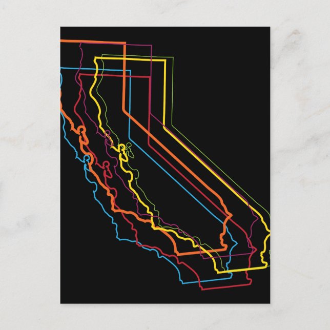 Carte Postale flou de la fierté californienne (Devant)