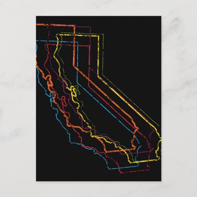 Carte Postale flou de la fierté californienne (Devant)