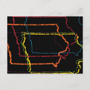 Carte Postale flou de la fierté de l'iowa
