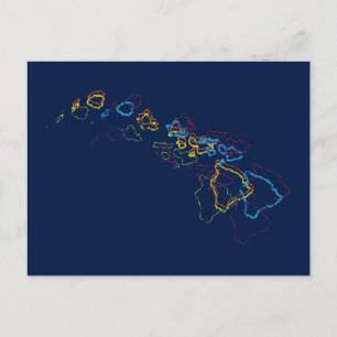 Carte Postale flou de la fierté hawaïenne