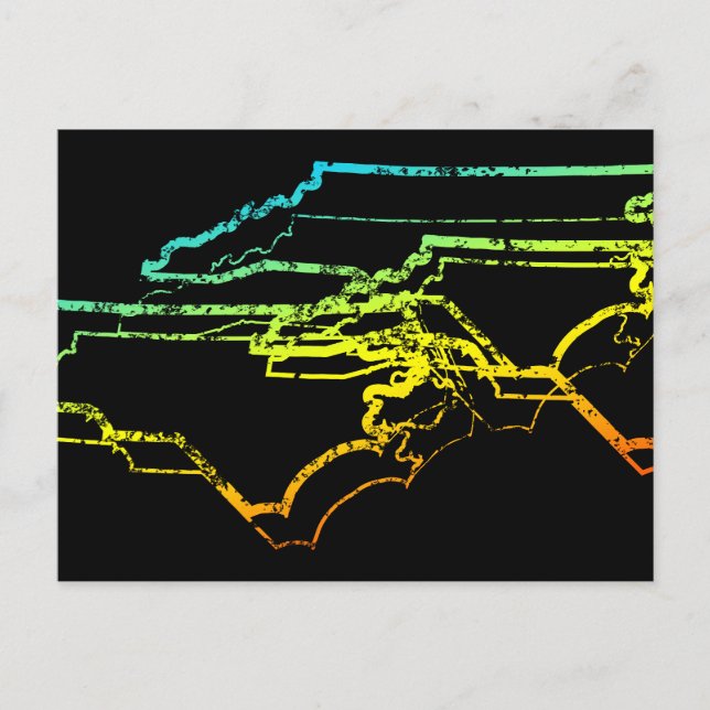 Carte Postale flou de refroidissement de la Caroline du nord (Devant)
