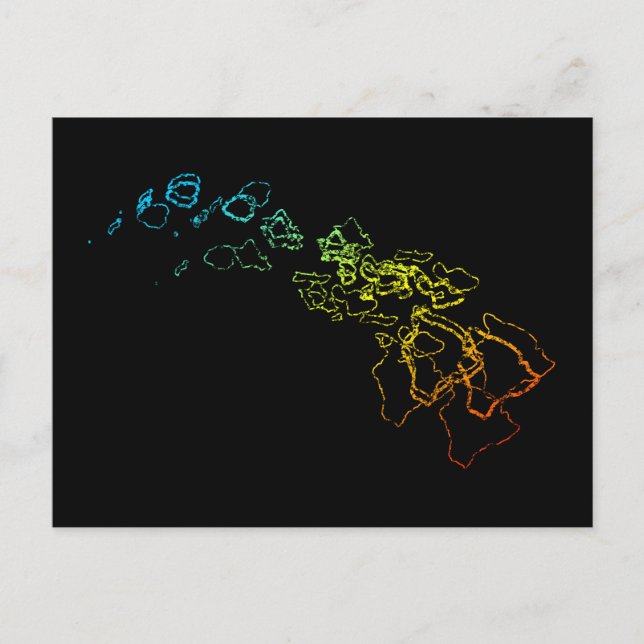 Carte Postale flou de refroidissement hawaïen (Devant)