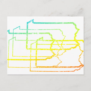 Carte Postale flou de refroidissement pennsylvanie