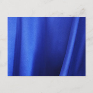 Carte Postale Flow Blue Silk Fabric Abstrait