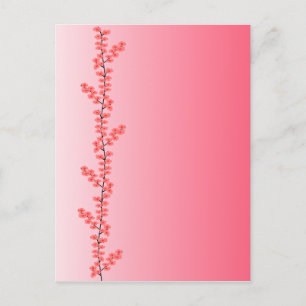 Carte postale Flower Branch, personnaliser