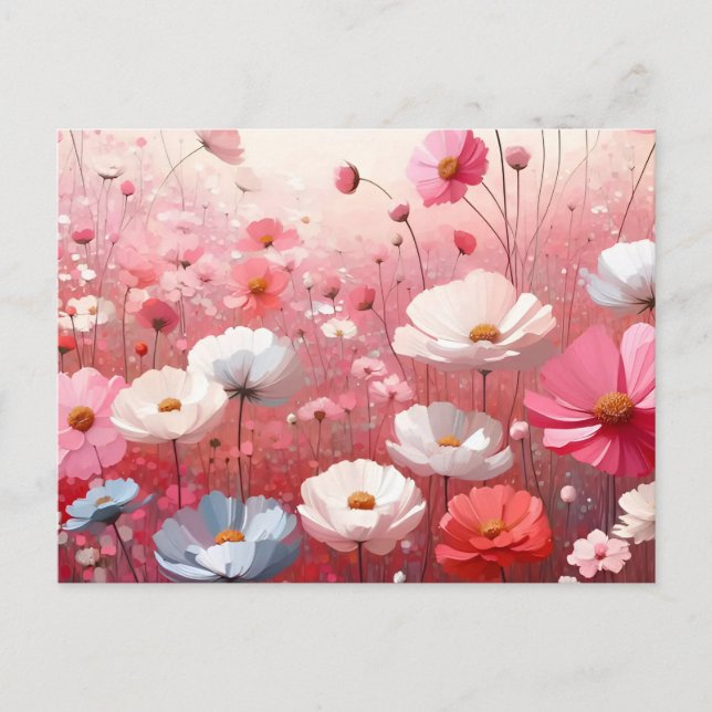 Carte Postale Flower Meadow esthétique Vintage (Devant)