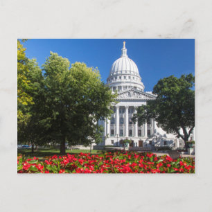 Carte Postale Flowers In Front Of State Capitol Building