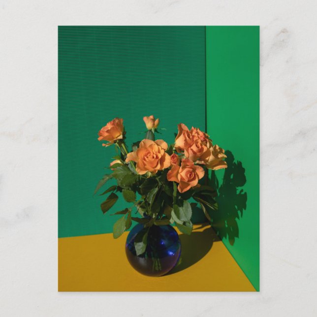 Carte Postale Flowers | Roses in Vase (Devant)