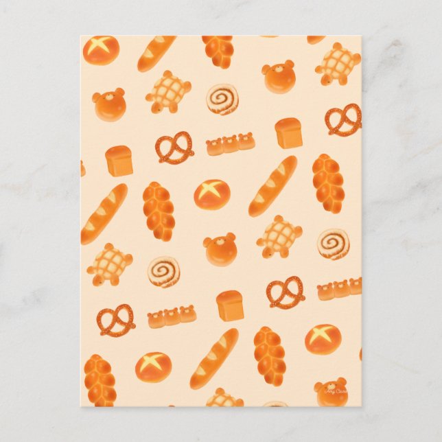 Carte Postale Fluffy Boulangerie Pain Variété Japonaise Style Sn (Devant)