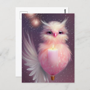 Carte Postale Fluffy Rose Baby Bird