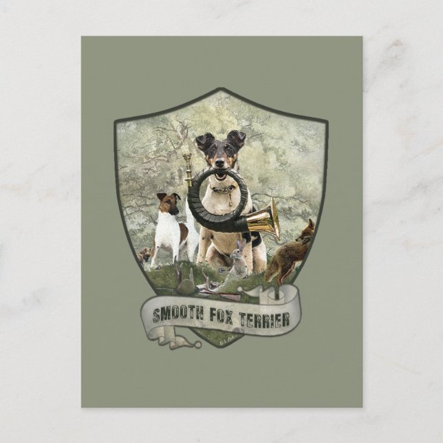 Carte Postale Fluide Fox Terrier (Devant)