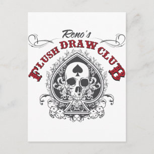 Carte Postale Flush Draw Club