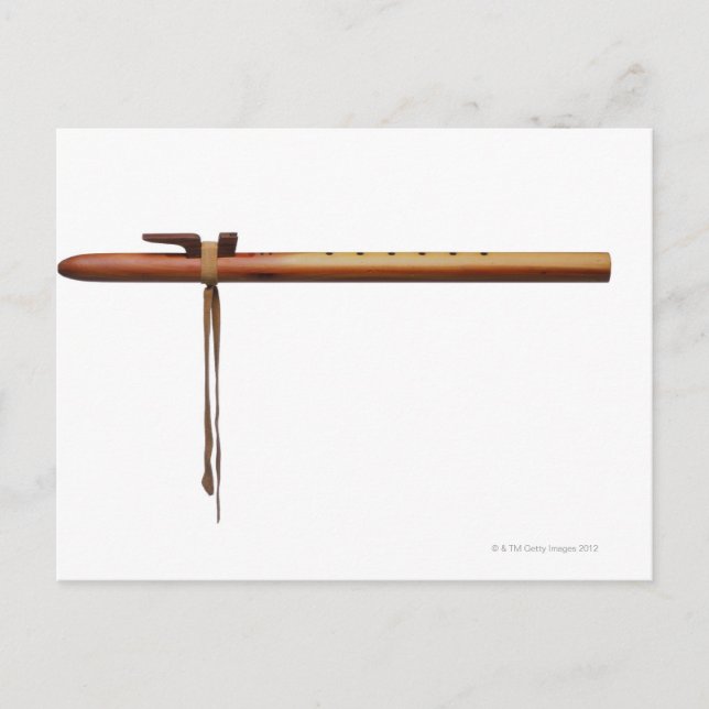 Carte Postale Flûte de cèdre amérindienne (Devant)