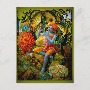 Carte Postale Flûte de Krishna
