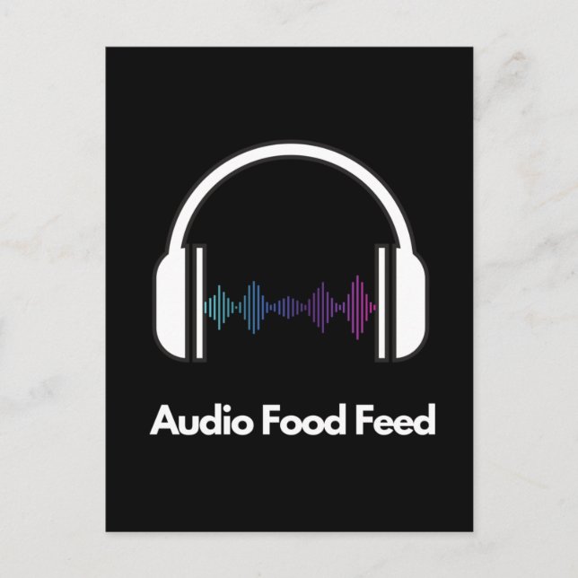 Carte Postale Flux audio alimentaire  (Devant)