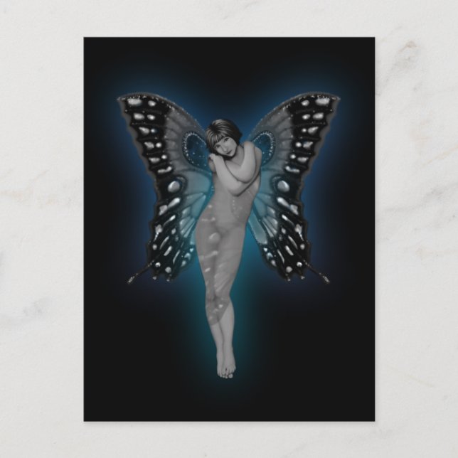 Carte Postale Flux bleu (Devant)