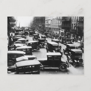 Carte Postale Flux de trafic de Détroit vintage